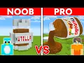 Lagu NOOB vs PRO: NUTELLA House Build Challenge in Minecraft