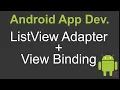 Using View Binding in ListView Adapters