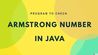 Java program to check Armstrong number Hindi