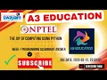 NPTEL The Joy of Computing Using Python Week 7 Programming Assignment Answers Solution 2025