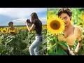 Natural Light Photoshoot in Sunflower Field, Behind the Scenes