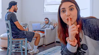 مقلب في زوجي    تضاربت مع اخوه قدامه   دندنها