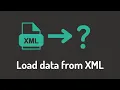 How to load data from an XML file