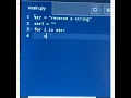 Reverse a String - Interview Python Question