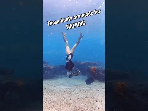 these boots are made for SWIMMING in ocean lol 😂 🌊 #underwater #mermaid #dance