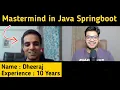 Java Spring Boot 10 Years Interview Experience Best Skills Ever