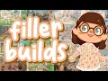 100 ACNH Filler Small Build ideas