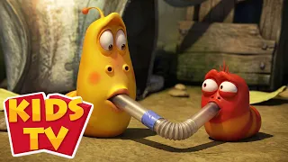 Larva Terjebak Sedotan dan lebih banyak video kartun lucu untuk anak-anak