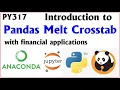 PY317 DataFrame Melt Crosstab Python Pandas Camel Academy