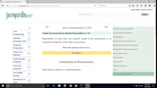 Explain the transactional attribute RequiredNew in JTA javapedia net