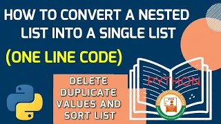 How to Convert Nested List into Single List in Python Python List Tutorial