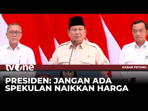 Presiden Perintahkan Menteri Jamin Ketersediaan Bahan Pokok