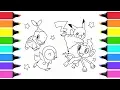 Pokemon PIkachu s Friends Coloring Pages for Kids - Art Colors for Children