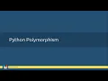 23 - Python Basic Concepts Python Polymorphism In Malayalam