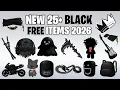 HURRY GET 25 FREE BLACK ITEMS ON ROBLOX NOW 0 Robux free Items