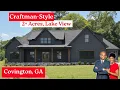 New Homes in Atlanta Covington GA Custom Built Ranch Style Home on 2 Acres with Lake Views