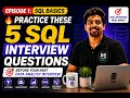 Episode 1 SQL Basics SQL Interview Questions on LIKE GROUP BY AGGREGATION SUBQUERY FILTERING