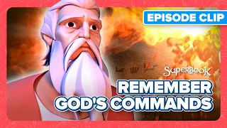 The Ten Commandments of God | Superbook - The Ten Commandments English Clip