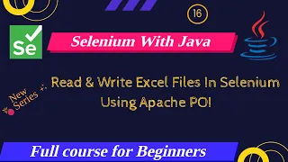 Read Write Excel Files in Selenium using Apache POI Selenium Full Course For Beginners