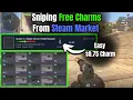 I Sniped 20 Skins For CHEAP CHARMS Steam Market How Much Profit