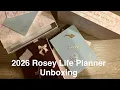 2026 Rosey Life Planner Unboxing FLOW Planner