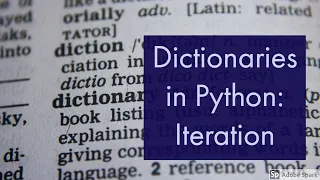 Iterating over dictionaries in Python
