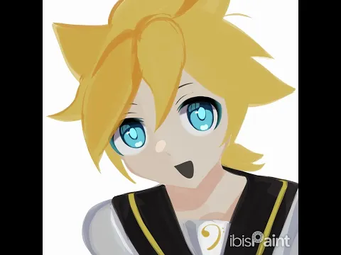 sharing my Len doodle here. It's been awhile since I posted here #vocaloid #ボカロ #lenkagamine #鏡音レン