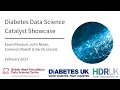 Diabetes Data Science Catalyst Showcase