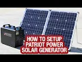 How to Use a Patriot Power Generator EASY