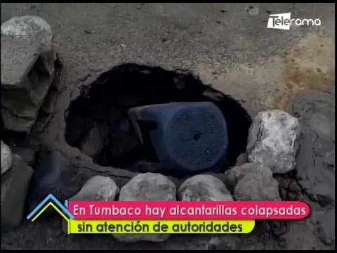 En Tumbaco hay alcantarillas colapsadas sin atención de autoridades
