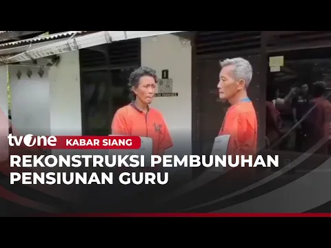 Rekonstruksi Pembunuhan Pensiunan Guru di Sumsel, Korban Dijerat Lalu Dibakar