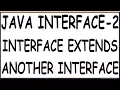 EXTENDING INTERFACE IN JAVA INTERFACE EXTENDS ANOTHER INTERFACE INTERFACE-2