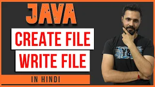 Java tutorial in Hindi for beginners Create file and write file in java in Hindi File System