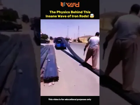This Pile of Iron Rods Creates a WAVE! 🤯〰️ | Physics #shorts