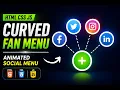 Animated Social Menu using HTML CSS JavaScript