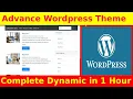 Create Advance WordPress Theme from scratch - Source Code
