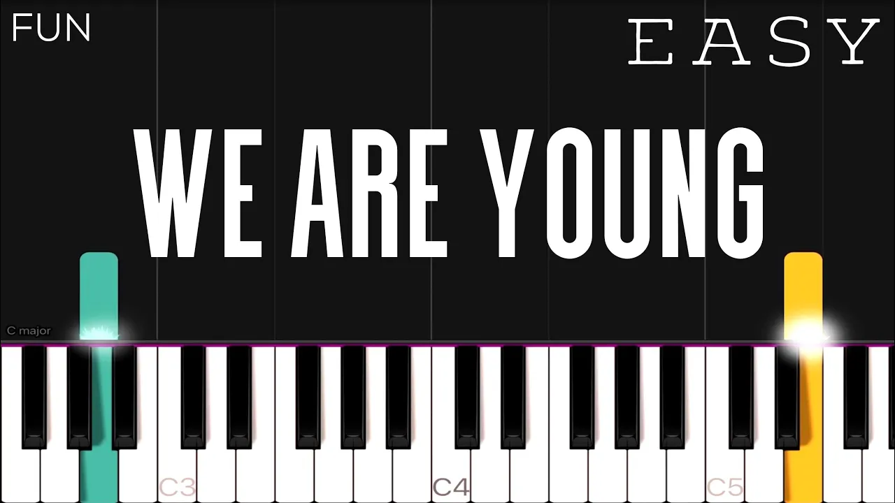 Fun. - We Are Young | EASY Piano Tutorial