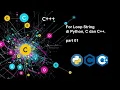 02 For Loop String di Python C dan CPP pt01