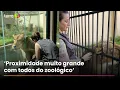 Veterinária compartilha momentos de carinho com leoa que matou jovem em João Pessoa