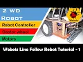 Line Follow Robot Tutorial - How to make a 2WD robot with caster wheel gadjet s garage