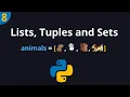 Lists Tuples and Sets in Python EXPLAINED Python Tutorial