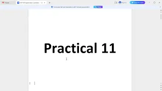 Advanced Java Programming Exp 11