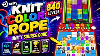 Knit Rope Sort Unity Puzzle Game Source Code Unity Sorting Game Template Unity Source Code