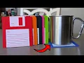 The Coolest 90s Throwback For Your Desk Floppy Disk Coasters