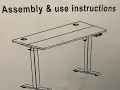 1 hr How to assemble Wayfair Gilman by Twillery or Futzca Height Adjustable Electric Standing desk