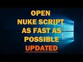 Nuke crashes while opening a workfile