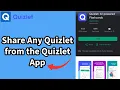 How to Share Any Quizlet from the Quizlet App Send Quizlet Study Sets to Others on Android 2024
