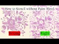How to Stencil a Wall without Paint Bleed Oak Lane Studio