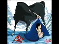 Mulan hiding under a blanket and using her horse Khan as cover