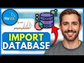 How To IMPORT a MySQL DATABASE into phpMyAdmin XAMPP EASY 2026